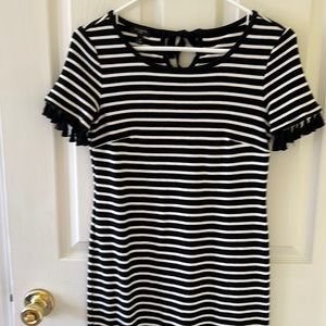 Talbots striped knit dress
